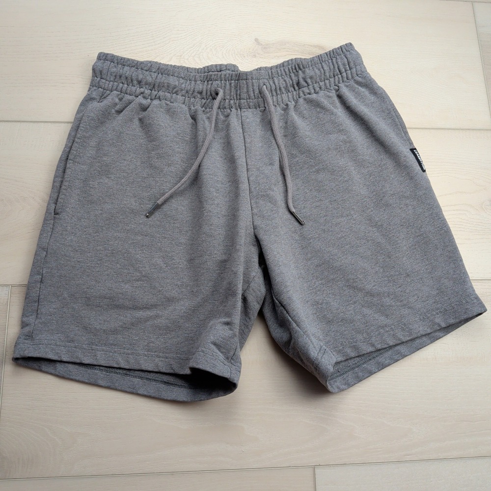 Bearbottom Clothing Lounge Shorts Mens L Heather Gray 7" Cotton Blend Stretch